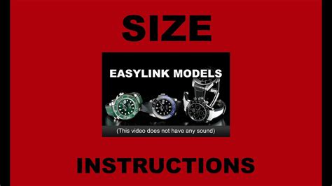 easylink rolex sizing